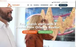 Satsuma Real Estate of Harahan website