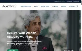 Avidian Wealth Solutions website