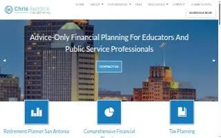 Chris Reddick Financial Planning, LLC of San Antonio website