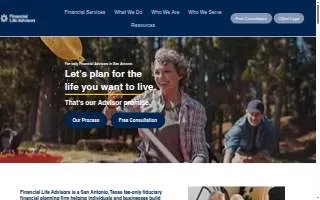 Financial Life Advisors of San Antonio website