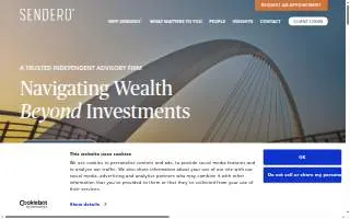 Sendero Wealth Management website