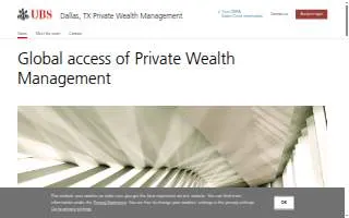 Dallas, TX Private Wealth Management website