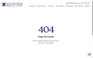 Goldstein Financial Future website