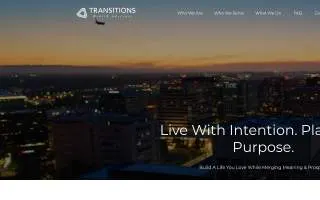 Transitions Wealth Advisors website
