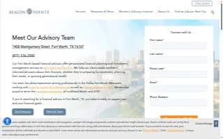 Beacon Pointe Advisors of Fort Worth website