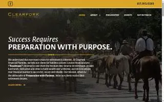 Clearfork Financial Planning website