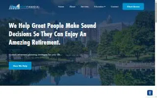 Blue Financial website