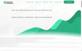Flat Fee Financial Planning website
