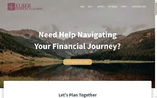 Elser Financial Planning website