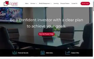 CORE Wealth Advisors of Indianapolis website