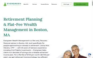 Evergreen Wealth Management website