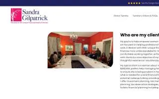 Sandra Gilpatrick, CFP®, Wealth Consultant website