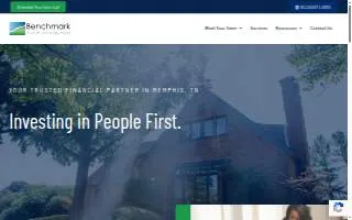 Benchmark Wealth Management of Memphis website
