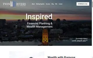 Dominick Anton Financial Advisor at Twin Rivers Wealth Management of Sacramento website