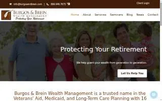 Burgos & Brein Wealth Management website