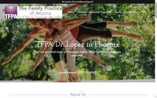 The Family Practice of Arizona website