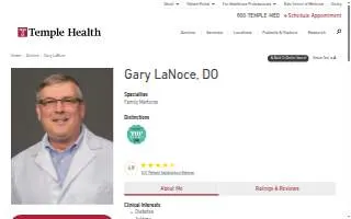 Gary LaNoce, DO website
