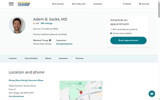 Adam Sacks, MD - Sharp Rees-Stealy Sorrento Mesa