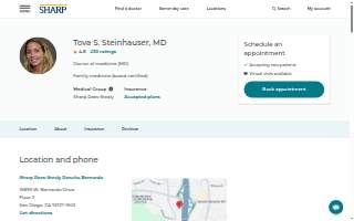 Tova Steinhauser, MD - Sharp Rees-Stealy Genesee