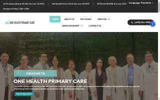 One Health Primary Care website