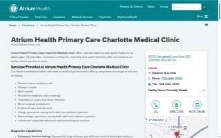 Atrium Health Primary Care Charlotte Medical Clinic