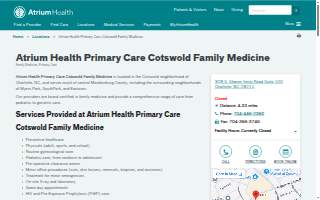 Atrium Health Primary Care Cotswold Family Medicine