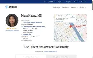 Diana Huang, MD website