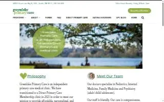Greenlake Primary Care website