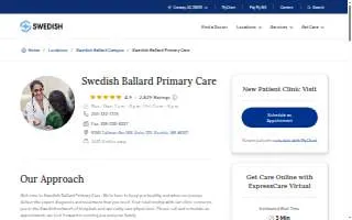 Swedish Primary Care - Ballard website