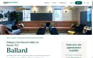 One Medical Primary Care Clinic - Ballard website