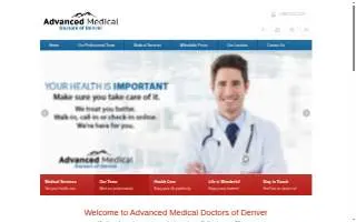 Advanced Medical Doctors of Denver website