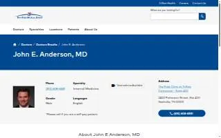 John Anderson, MD website