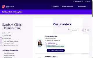 Intermountain Health Rainbow Clinic - Primary Care website
