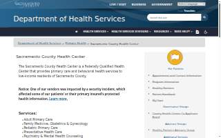 County of Sacramento Primary Care Center