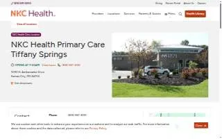 NKC Health Primary Care Tiffany Springs website