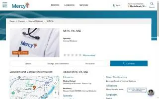 Vo Medical Clinic website