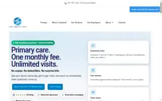 Link Primary Care website