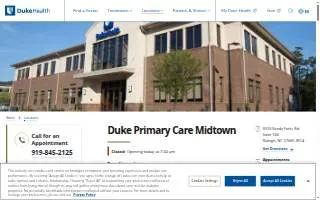 Duke Primary Care Midtown website