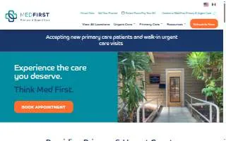 Med First Primary & Urgent Care- Raleigh Six Forks website