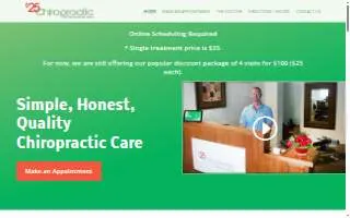 $25 Chiropractic website