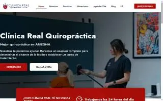 Clinica Real Chiropractic website