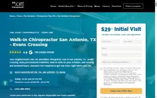 The Joint Chiropractic - San Antonio North - Stone Oak website