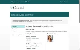 Holistic San Diego Chiropractic website