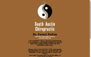 South Austin Chiropractic website