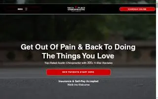 Back 'n Place Chiropractic - Austin Chiropractor website