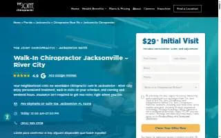 The Joint Chiropractic of Jacksonville website