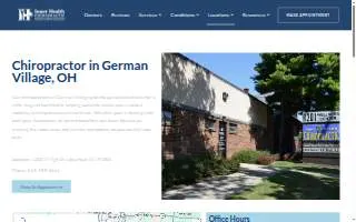 Inner Health Chiropractic website