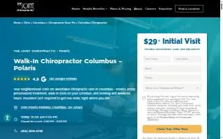 The Joint Chiropractic of Columbus website