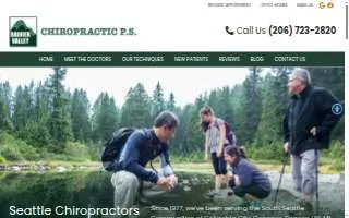 Rainier Valley Chiropractic website