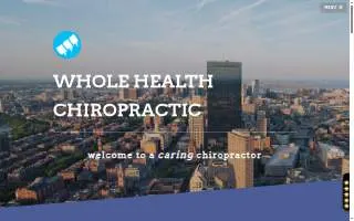Whole Health Chiropractic of Boston website